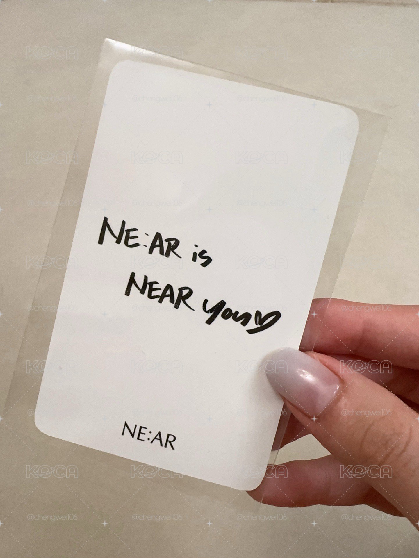Sana NE:AR 代言卡