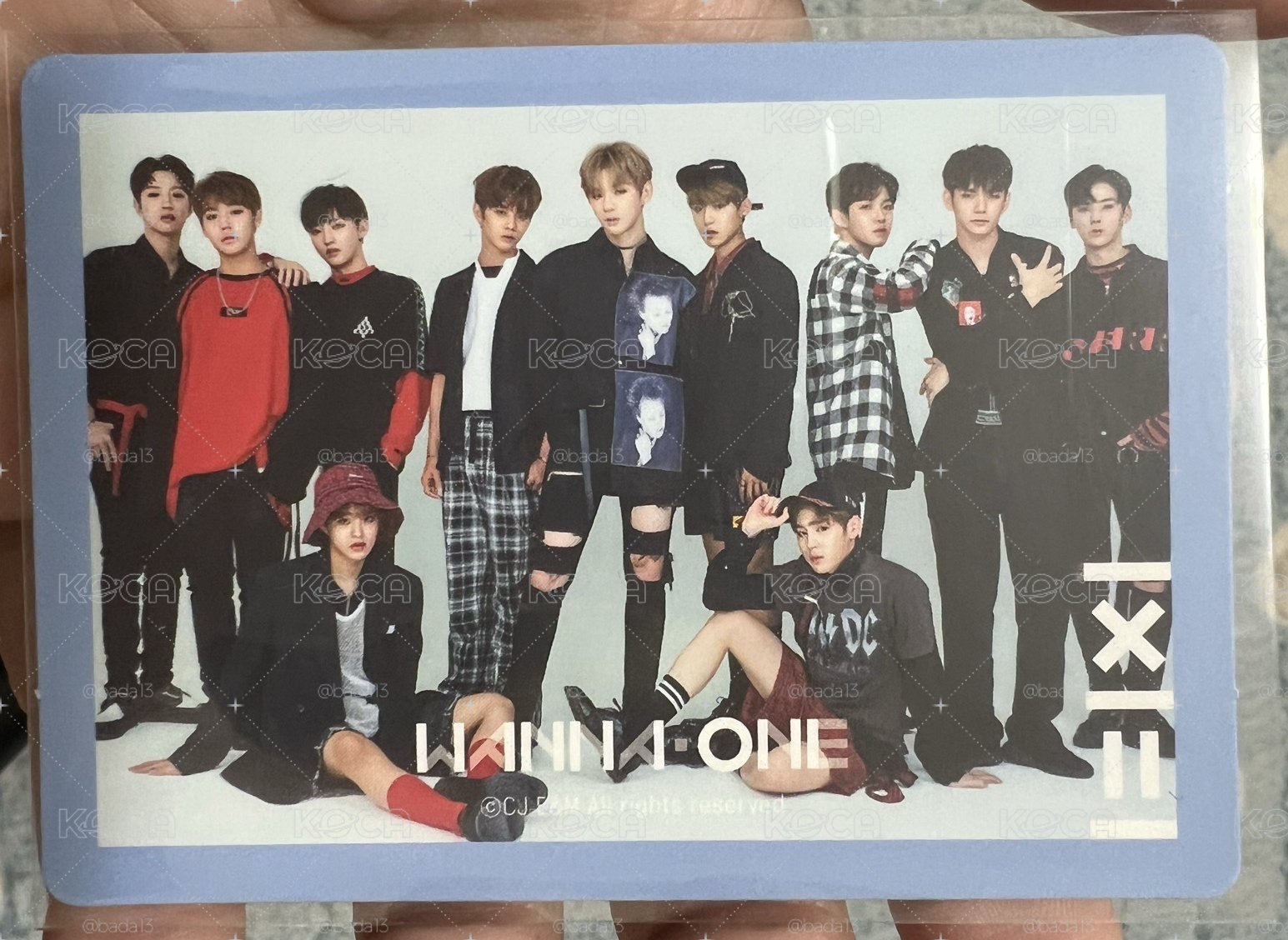 Wanna one 團體 1X1=0(TO BE ONE) 專輯卡