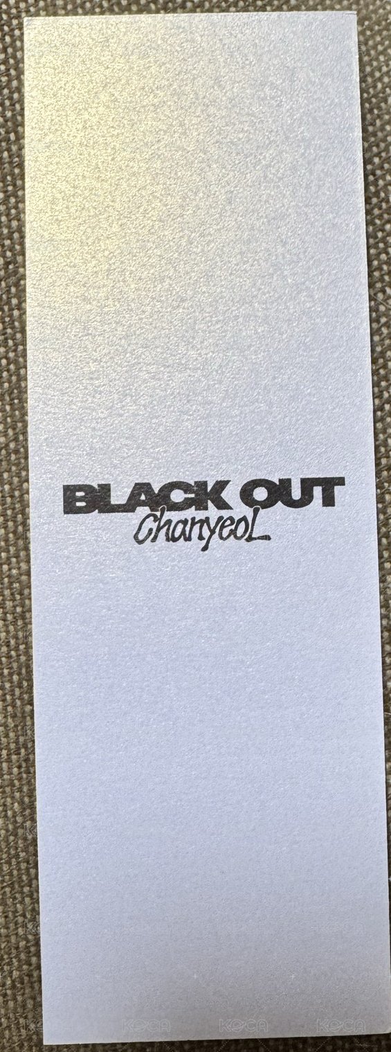 Black Out kms 上海 簽售卡 三格卡 背面