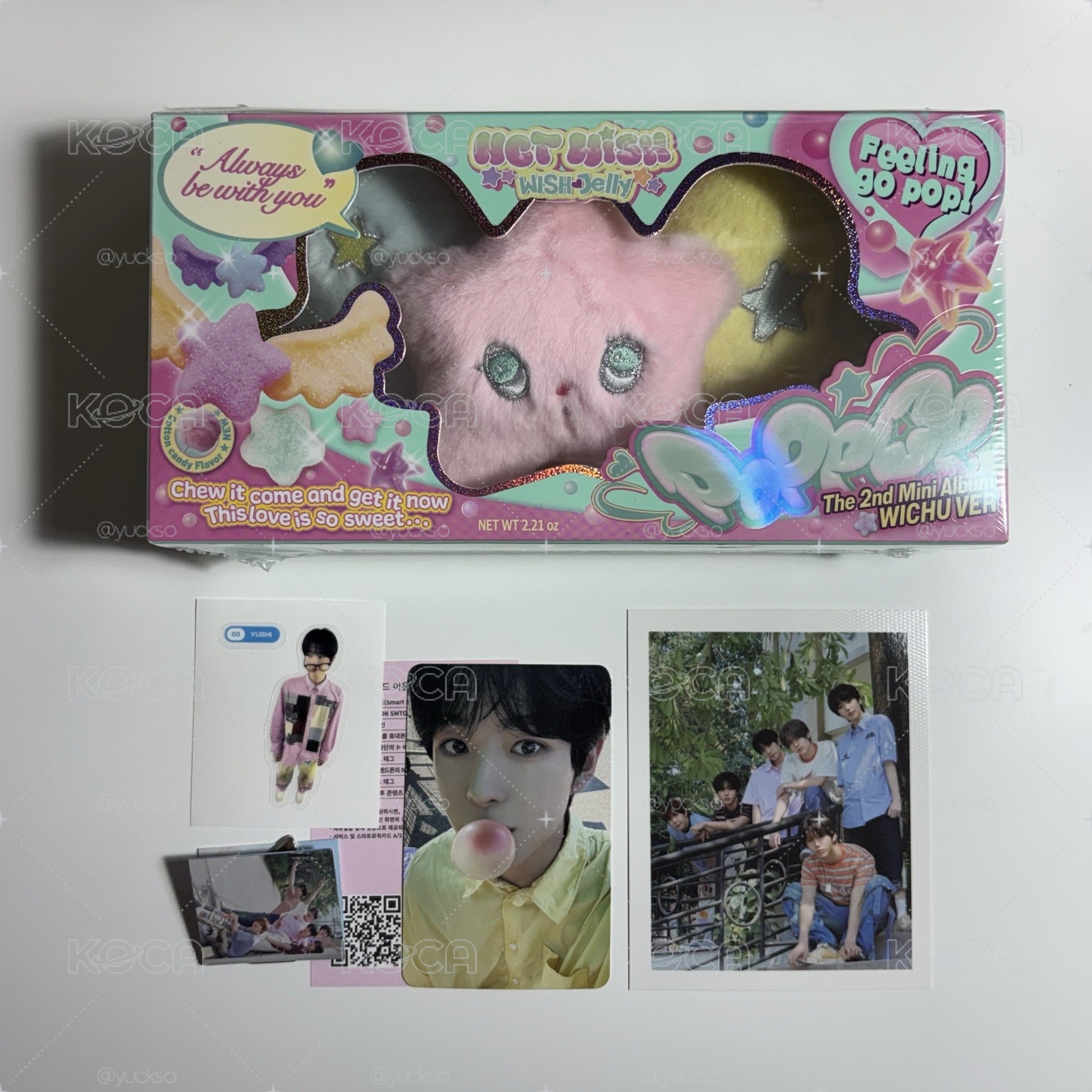 nct wish jelly witch ver  popchu 娃娃 專輯 無背包