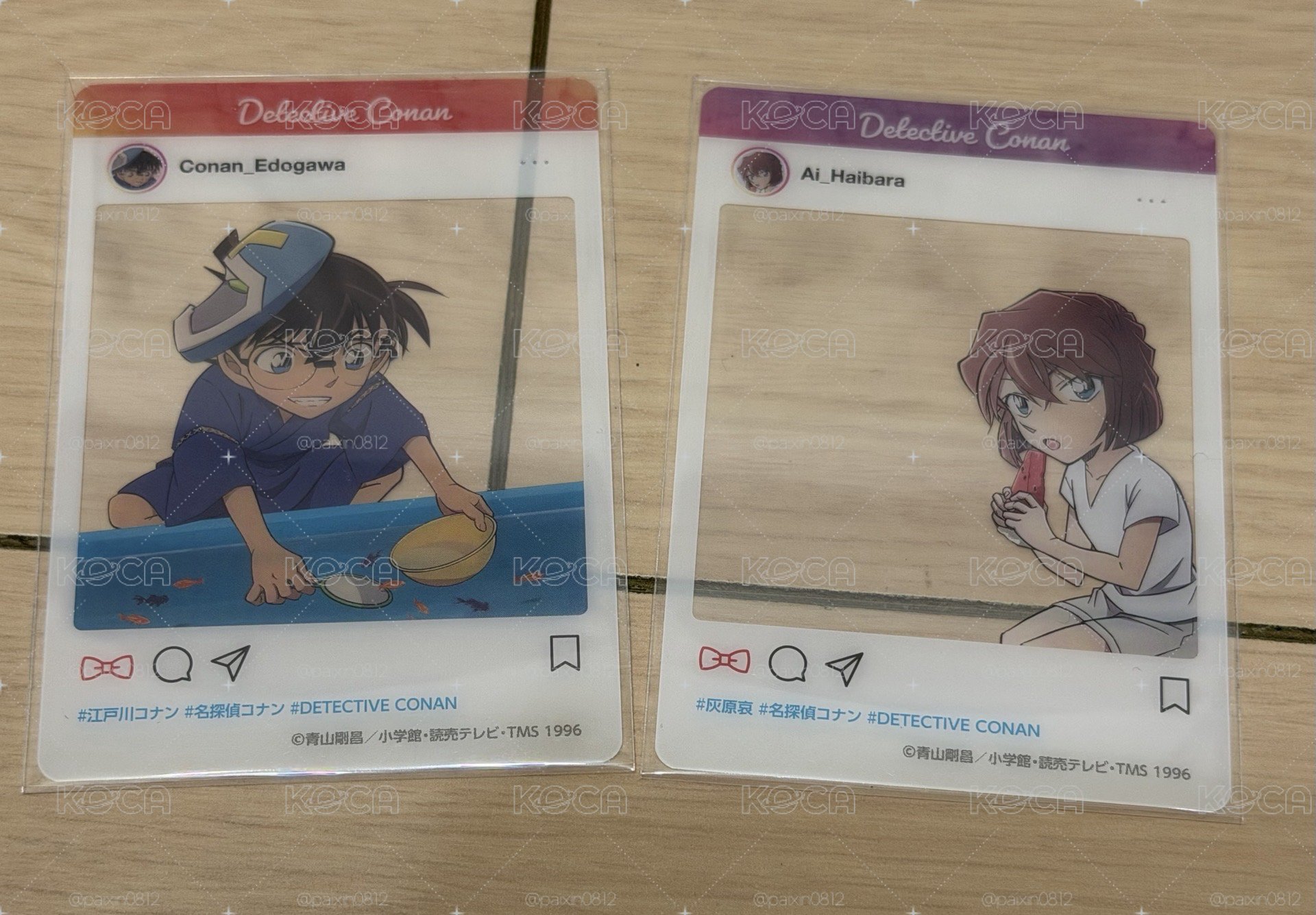 TMS夏日時光透卡 柯南&小哀