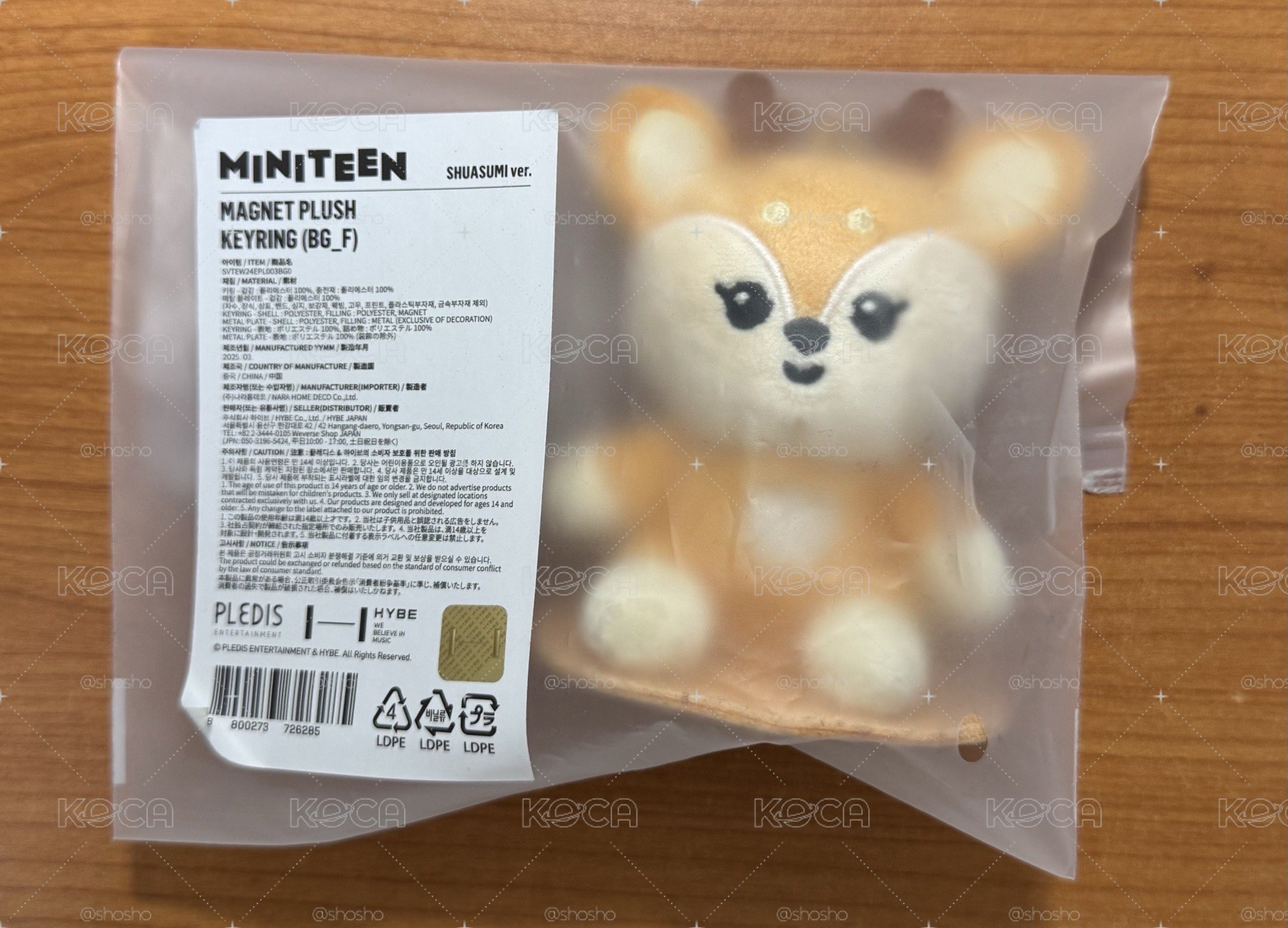 洪知秀 shuasumi 娃 抱枕