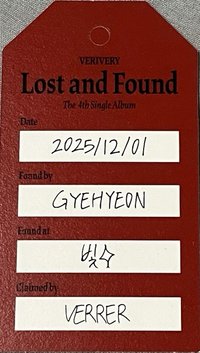 Lost and Found 專輯卡 