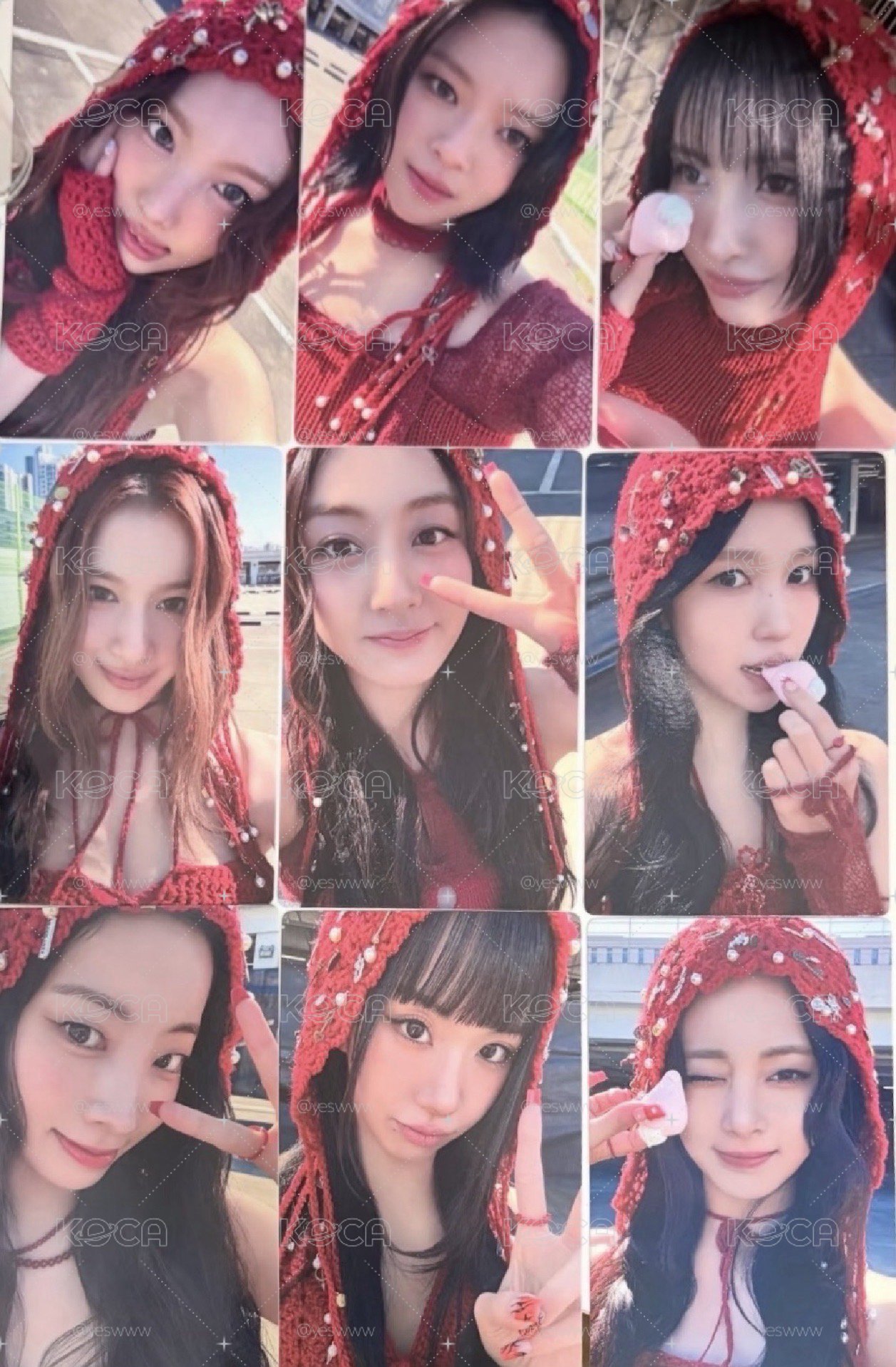 Twice 仁川紅衣入場卡一套