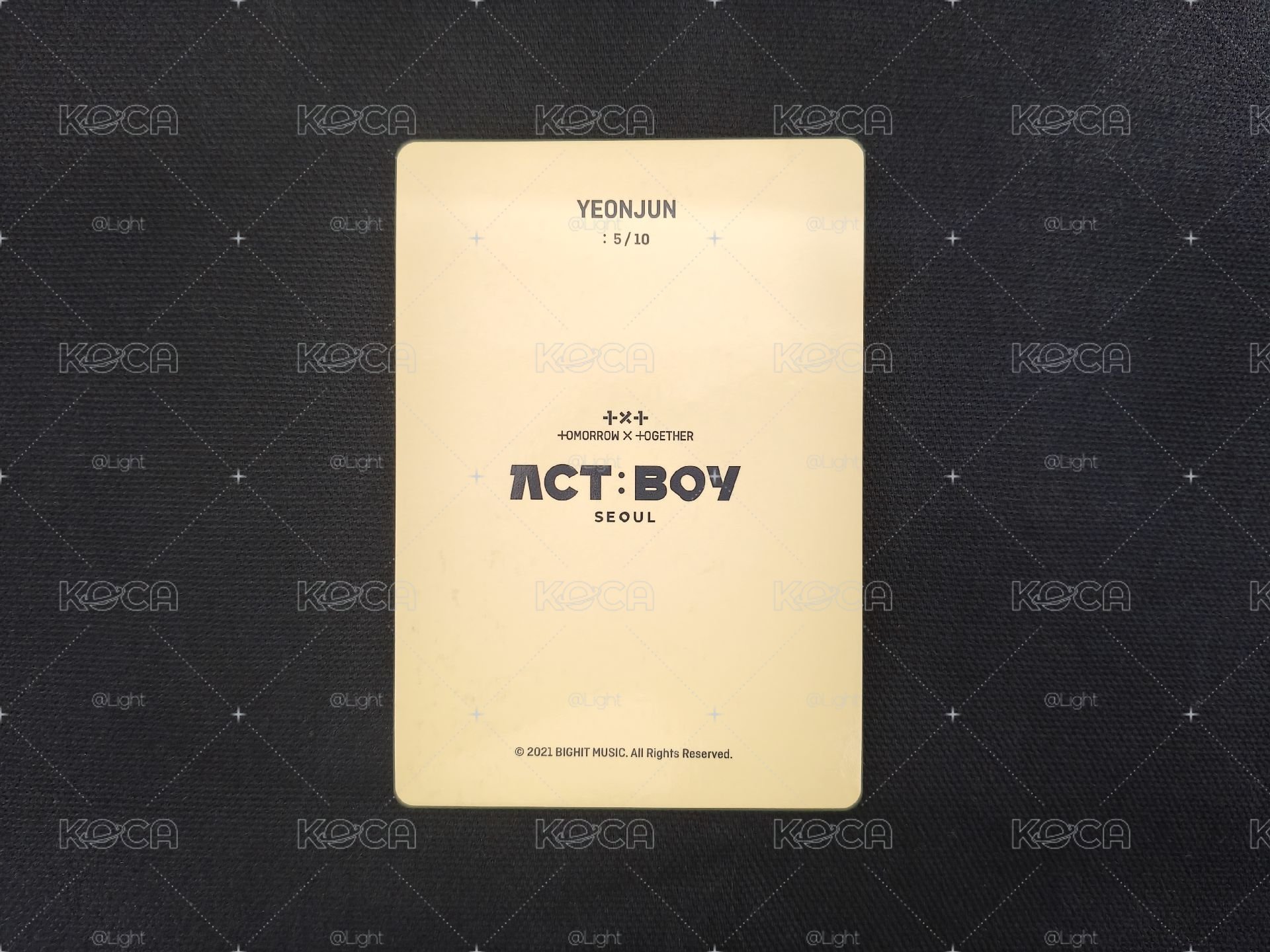 TXT ACT：BOY 周邊 小卡 然竣 圖上十張一起售