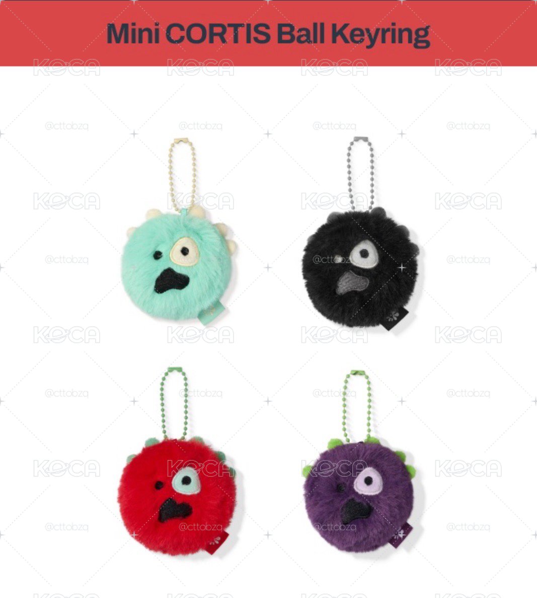 ［一販免二補］CORTIS Mini CORTIS Ball Keyring 迷你球吊飾四款一套