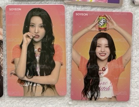 i-dle 飲料代言卡 小娟