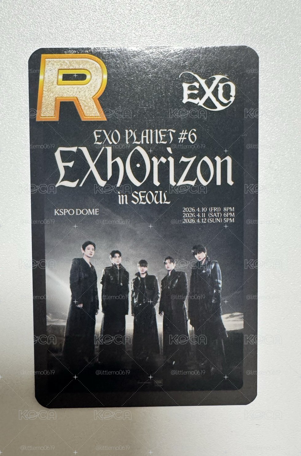 EXO 六巡 首爾場 任務卡 團卡