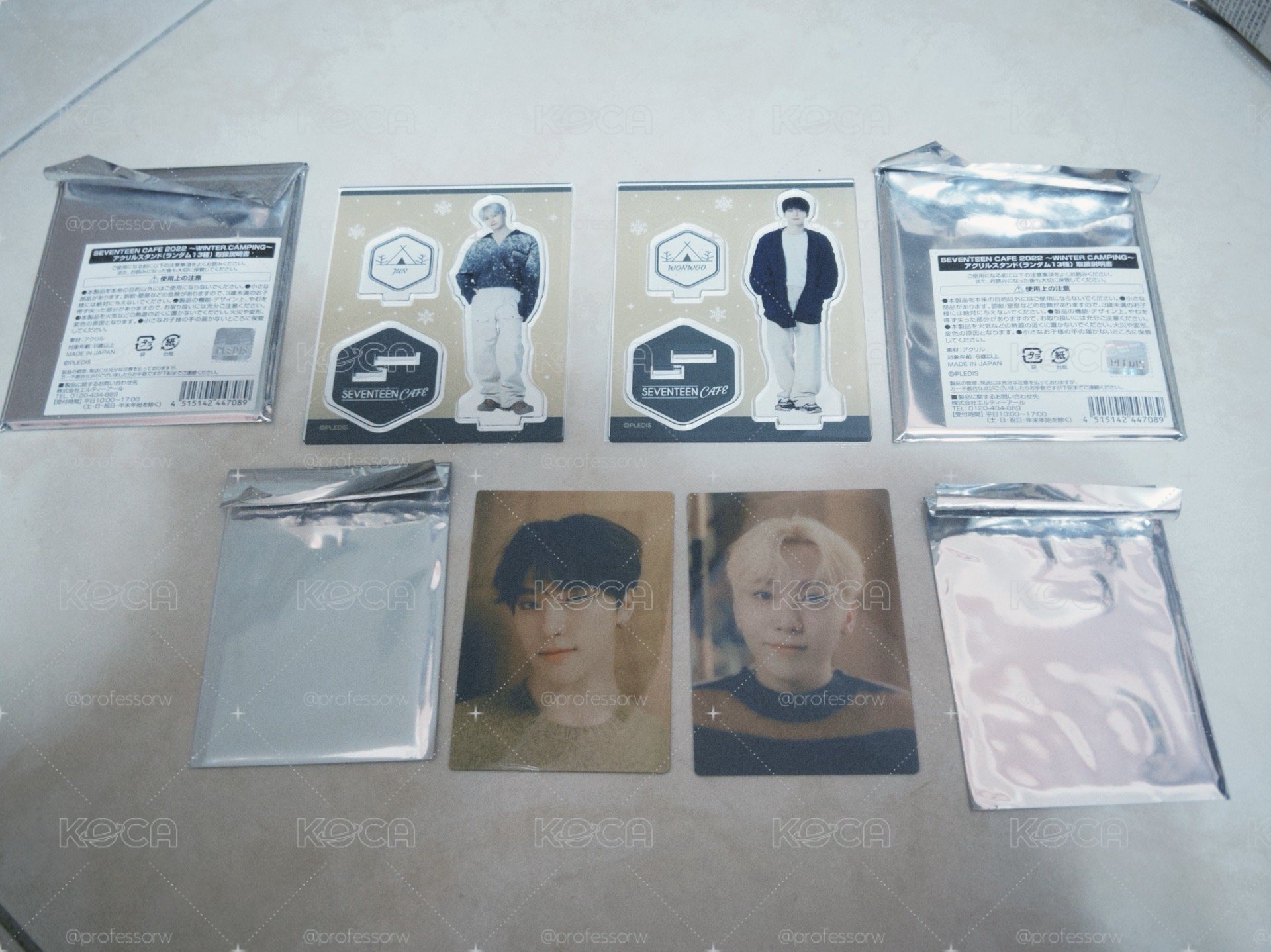 SEVENTEEN 2022 cafe winter camping  立牌 滿額卡 明信片 貼紙 小卡資料夾 木掛牌