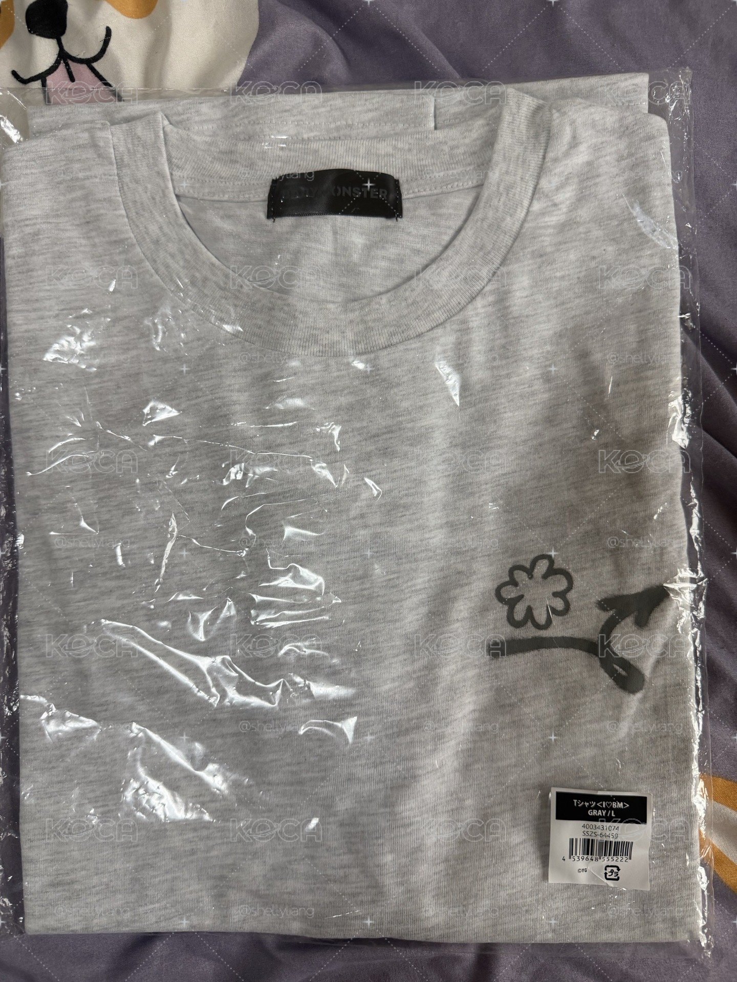 bm 日本限定<I LOVE BM> 灰t L
