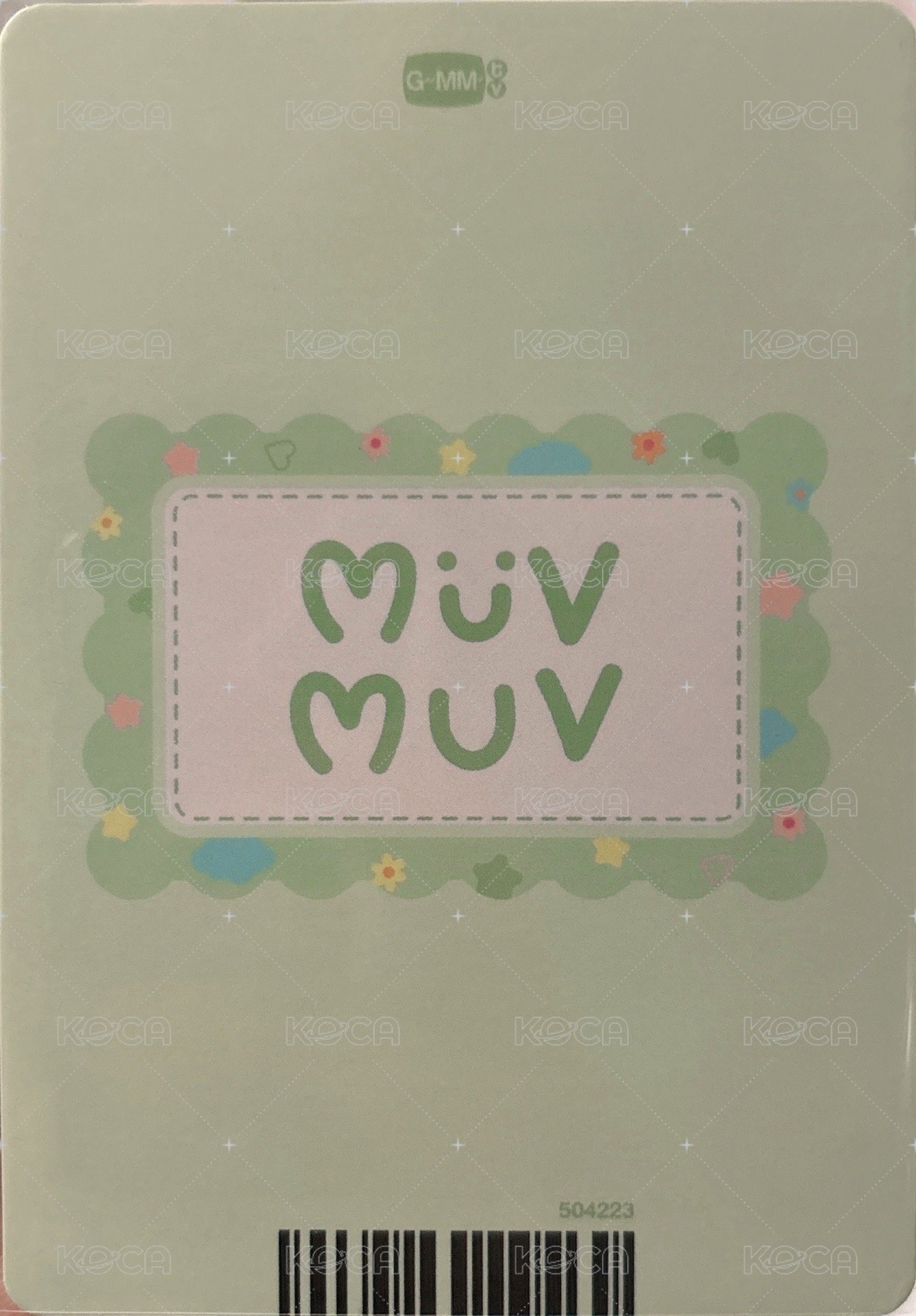 25 BBFF MUVMUV 周邊卡  背面