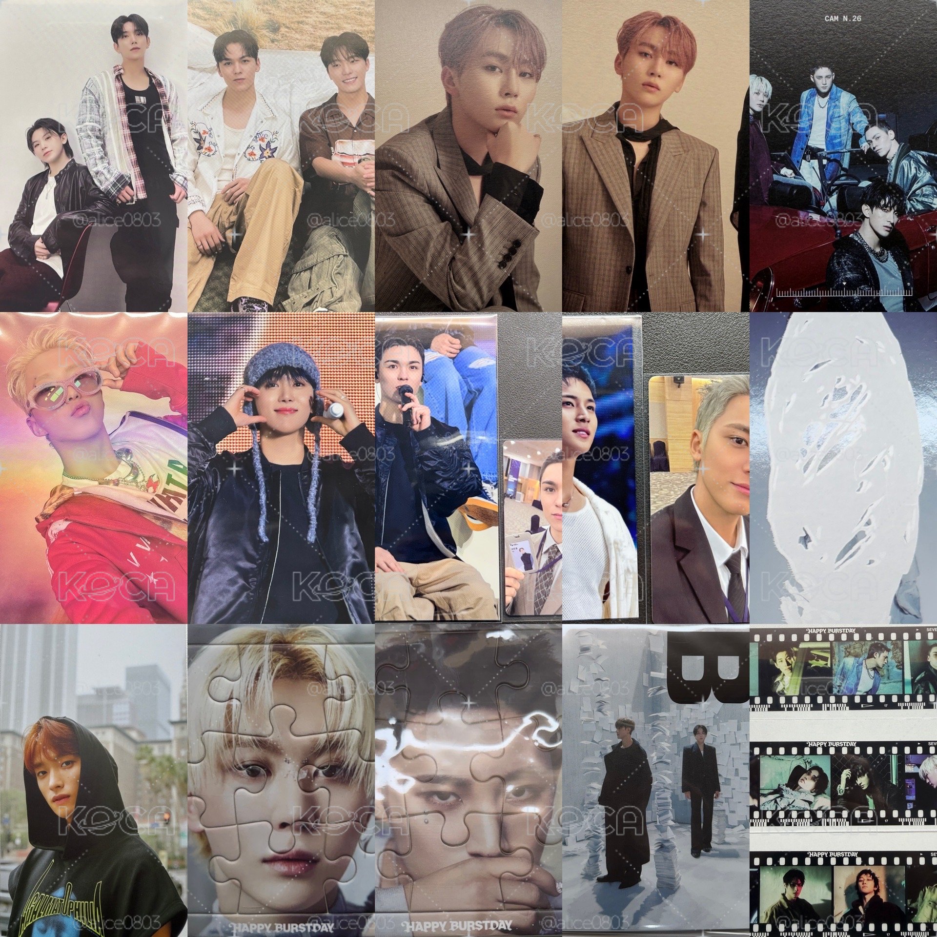 Seventeen 各類明信片 特典 專輯小物