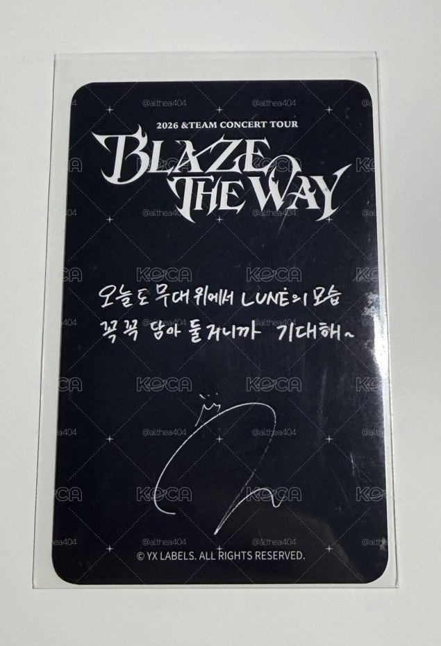 Blaze The Way 仁川 Zone卡 K