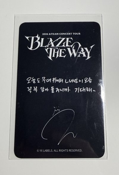 Blaze The Way 仁川 Zone卡 K