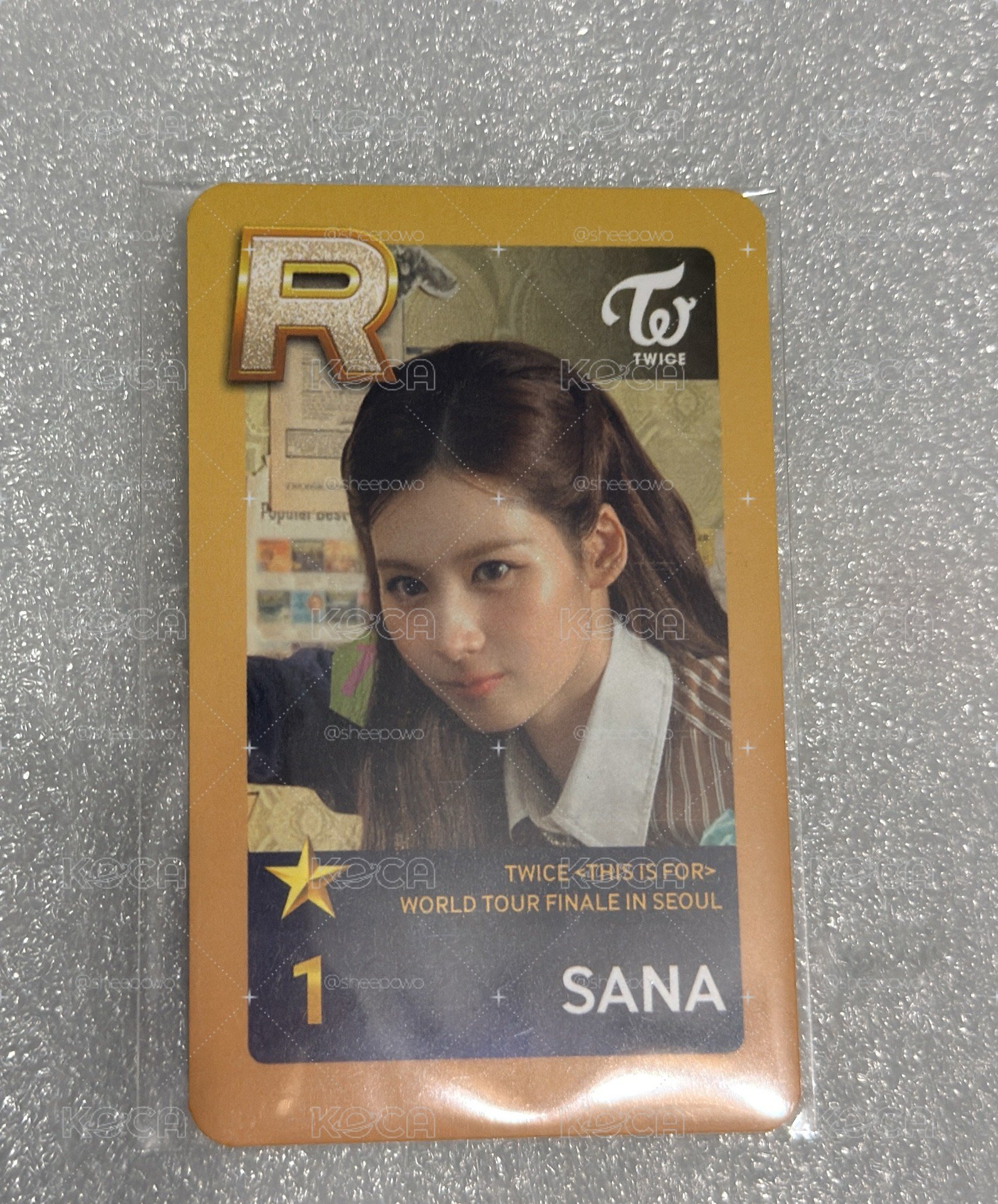 TWICE 韓國安口 線下任務卡 SANA