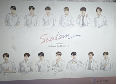 手繪版Seventeen The Saem 護手霜+海報