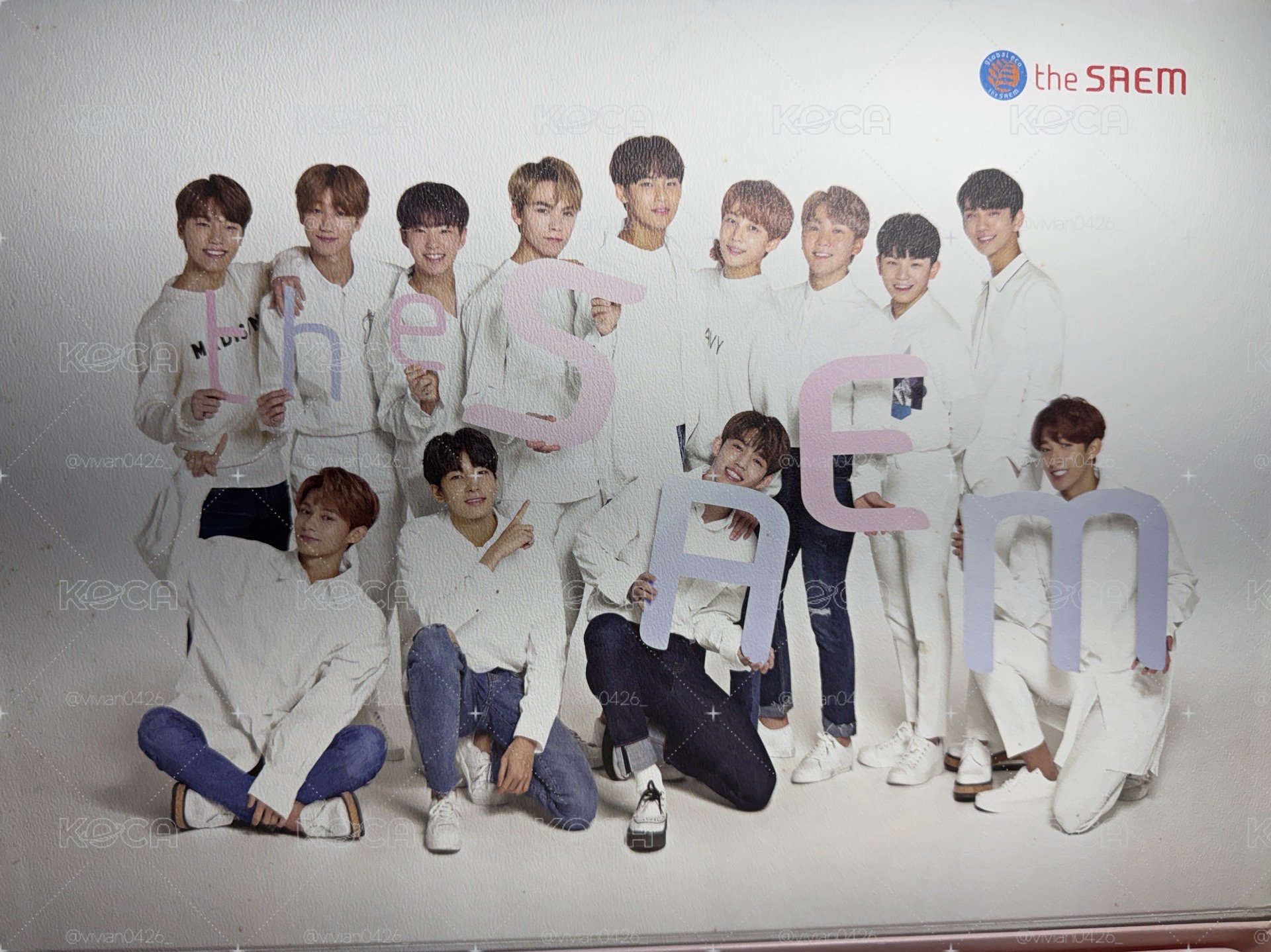 手繪版Seventeen The Saem 護手霜+海報