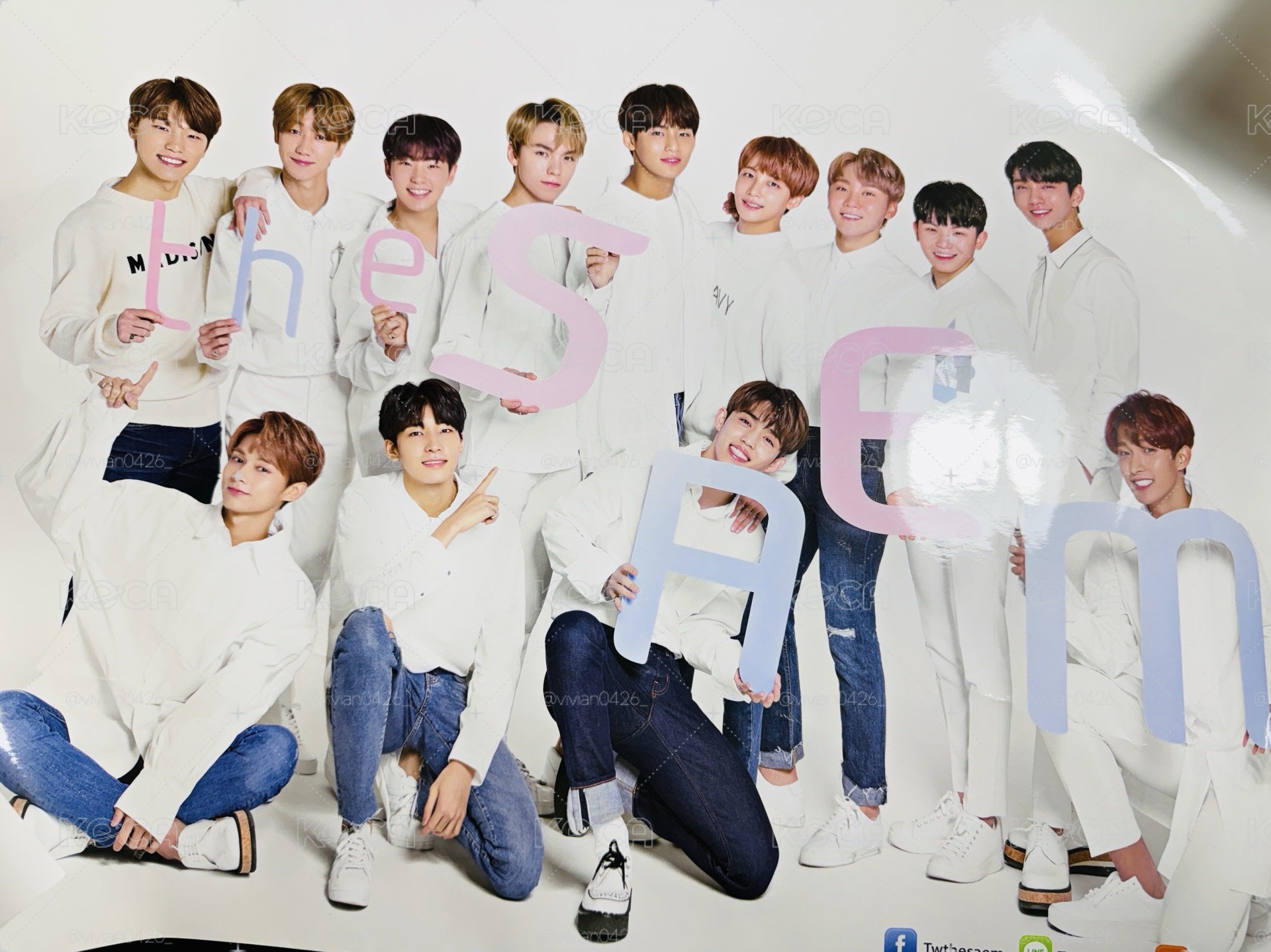 手繪版Seventeen The Saem 護手霜+海報