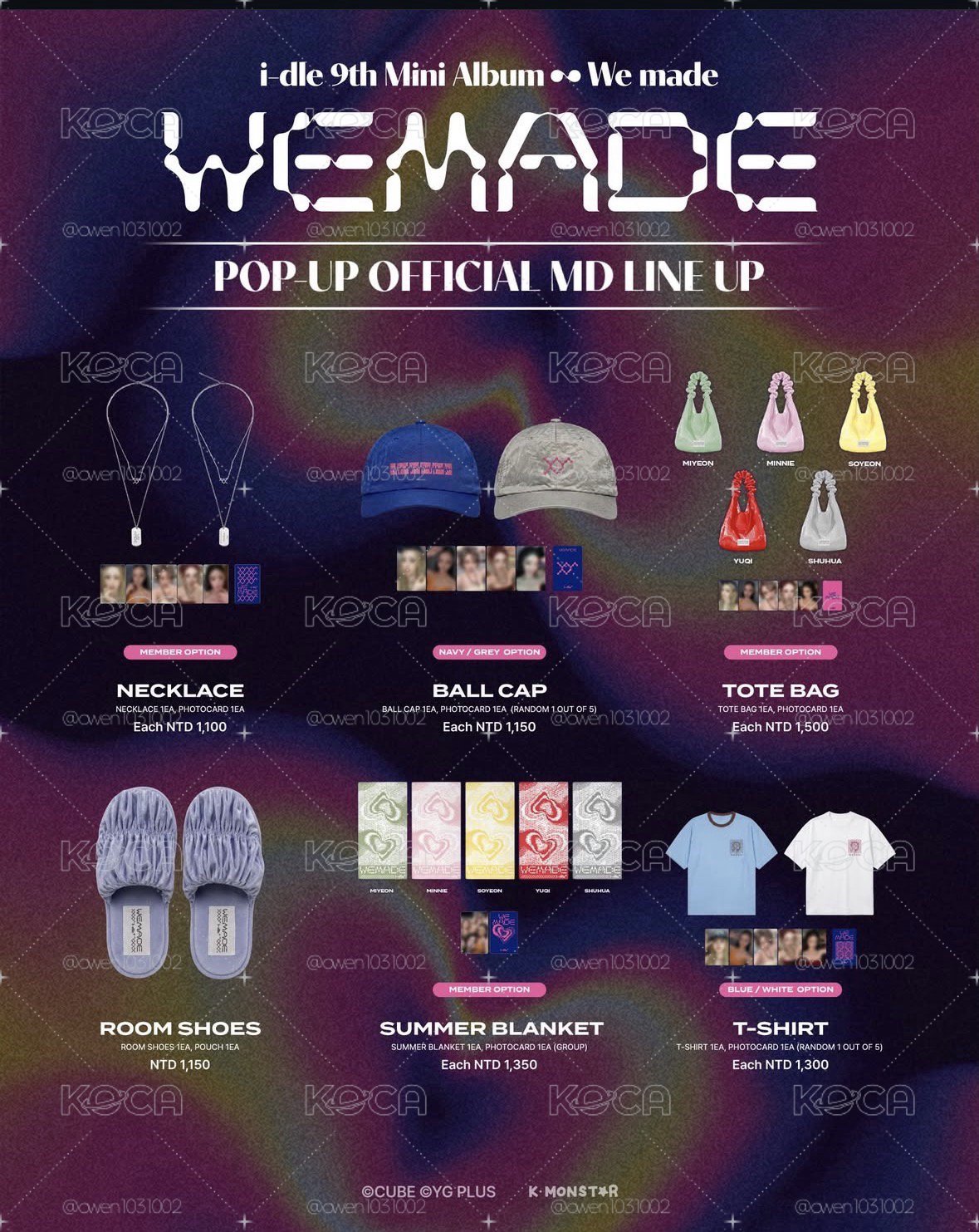 i-dle 9th Mini Album [We made]OFFICIAL POP-UPin TAIPEI