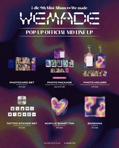 i-dle 9th Mini Album [We made]OFFICIAL POP-UPin TAIPEI
