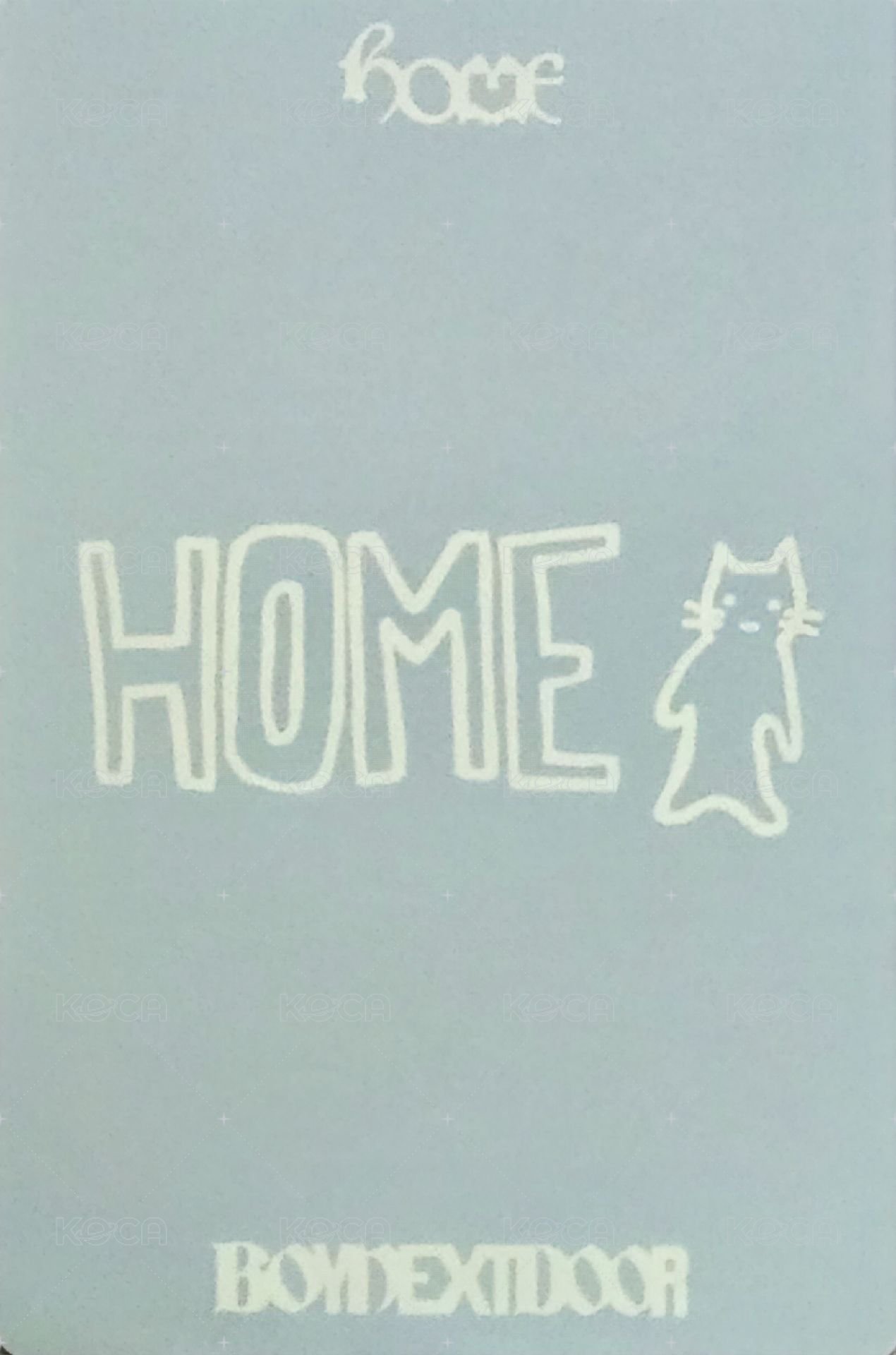 HOME KBS 音樂銀行 打歌卡  背面