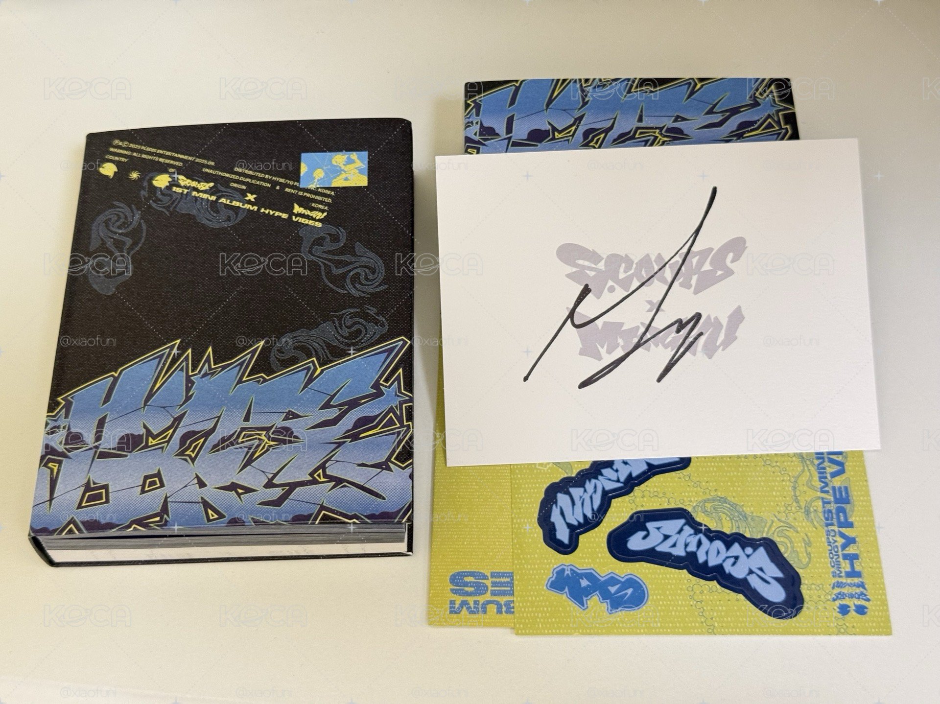 現貨 에스쿱스X민규 1st Mini Album ‘HYPE VIBES’ 美國通路 MINGYU親簽