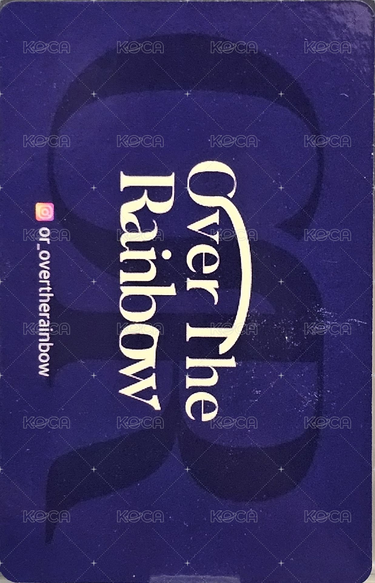 RBW cafe 餐飲插牌小卡  背面