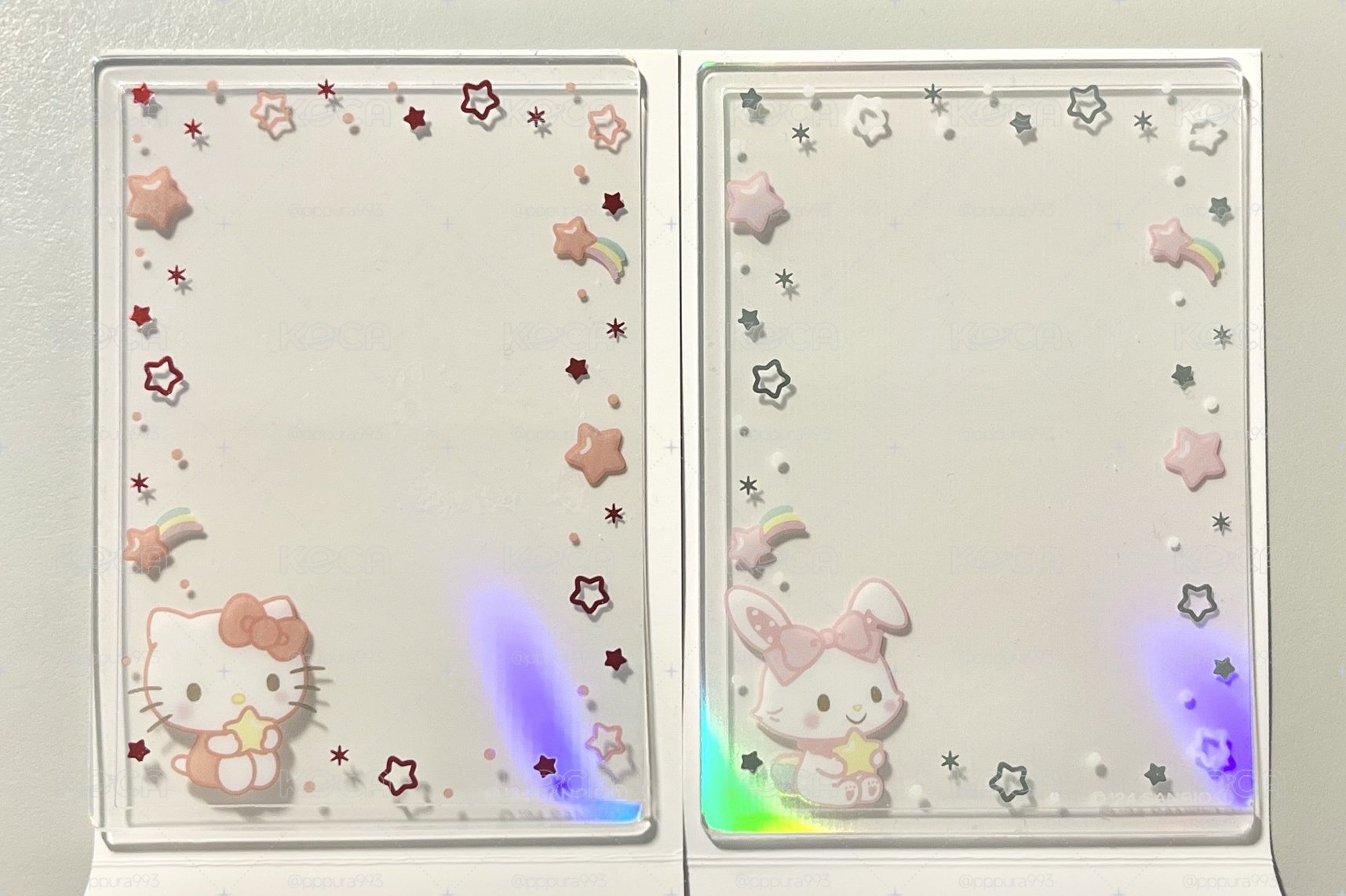 三麗鷗 極光系列 全息硬卡套 Hello Kitty 許願兔