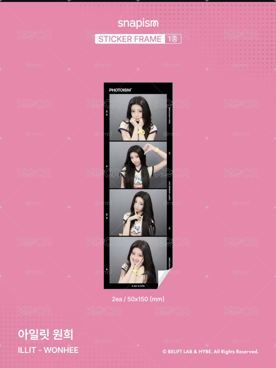 代購｜WONHEE PHOTOISM人生四格/貼紙