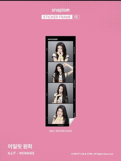 代購｜WONHEE PHOTOISM人生四格/貼紙