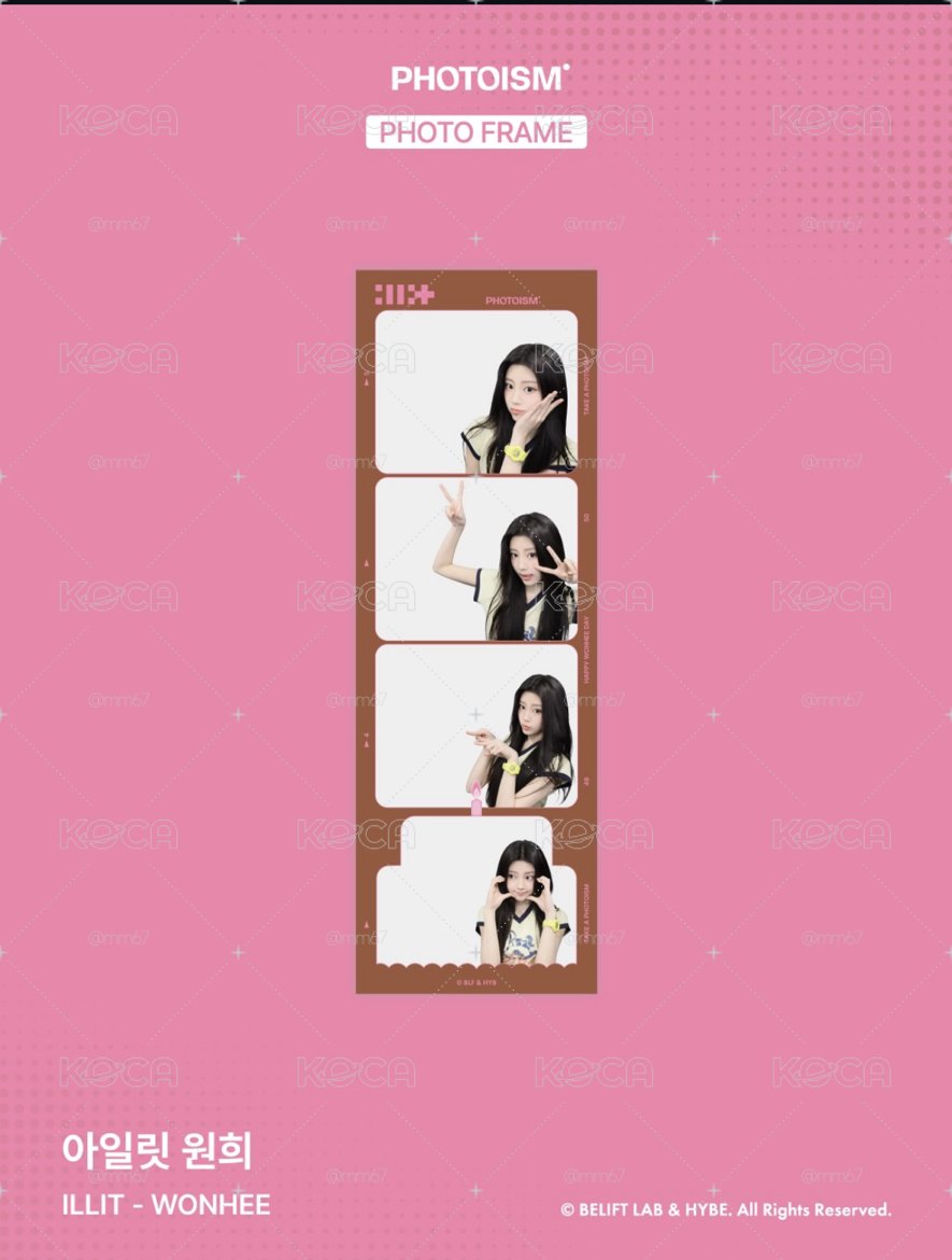 代購｜WONHEE PHOTOISM人生四格/貼紙