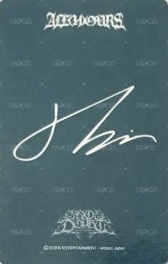 NO DOUBT Whoop Japan 特典會2.0 簽售卡  背面