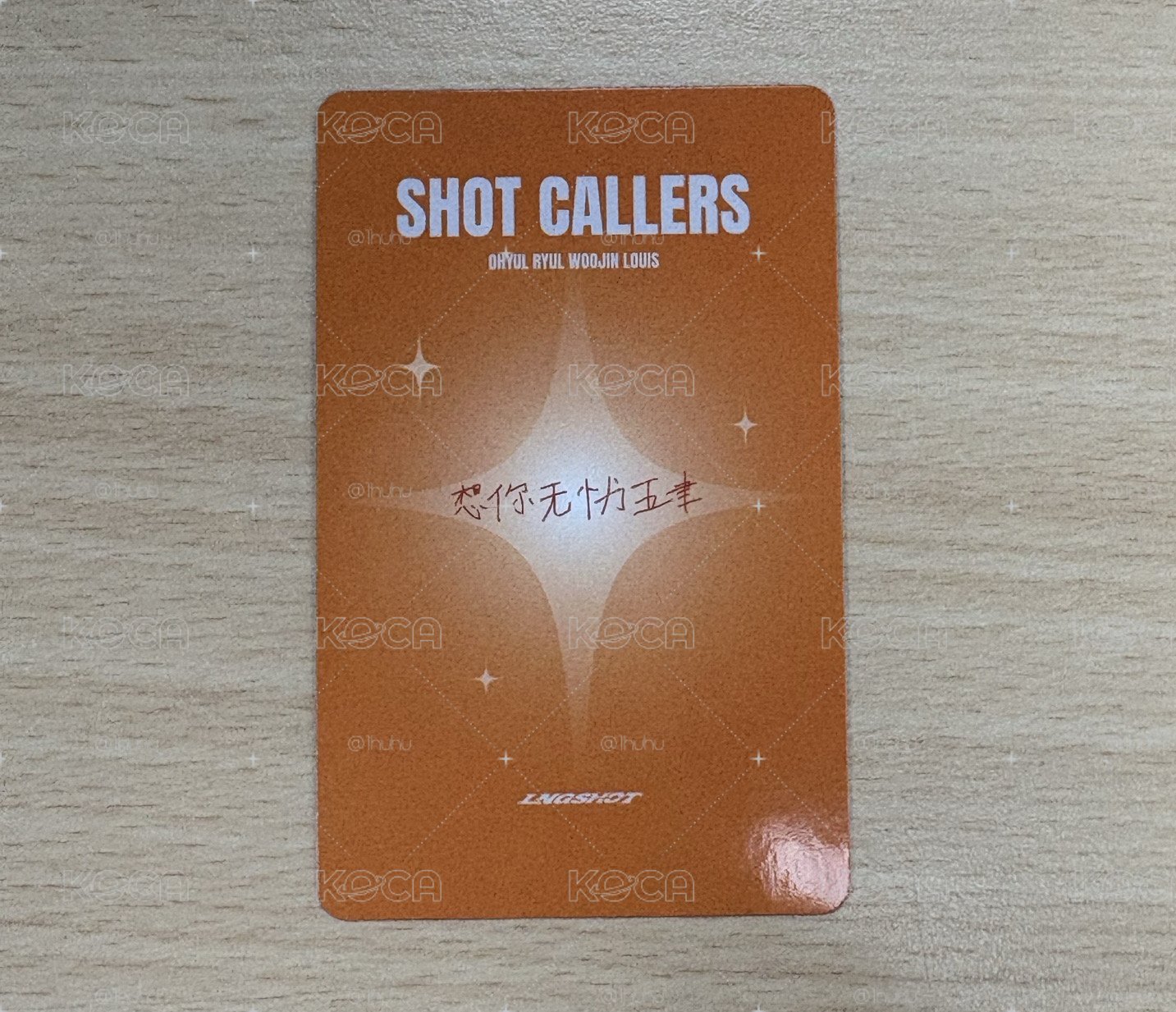 Lngshot🦞ㅣ想你無憂五律 kms 2.0 SD專版 中文卡背 特典卡 