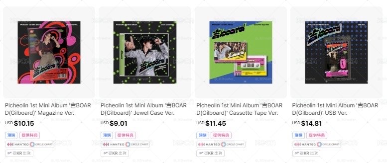 🌟代購🌟Picheolin 1st Mini Album '吉BOARD(Gilboard)'