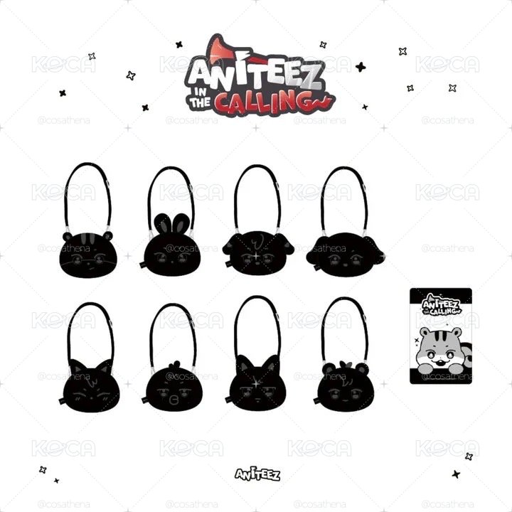 🏴☠️大臉黑色背包袋子 ATEEZ ANITEEZ IN THE CALLING