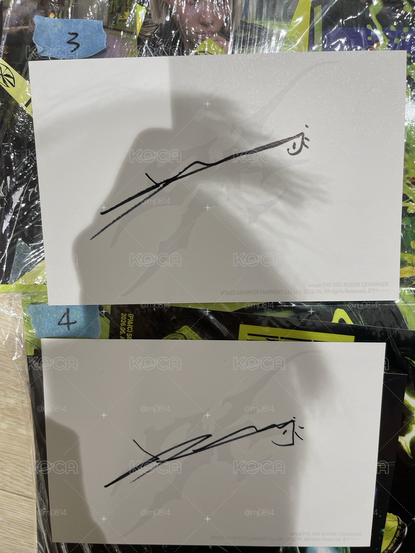 親簽可選簽名-四個成員都有