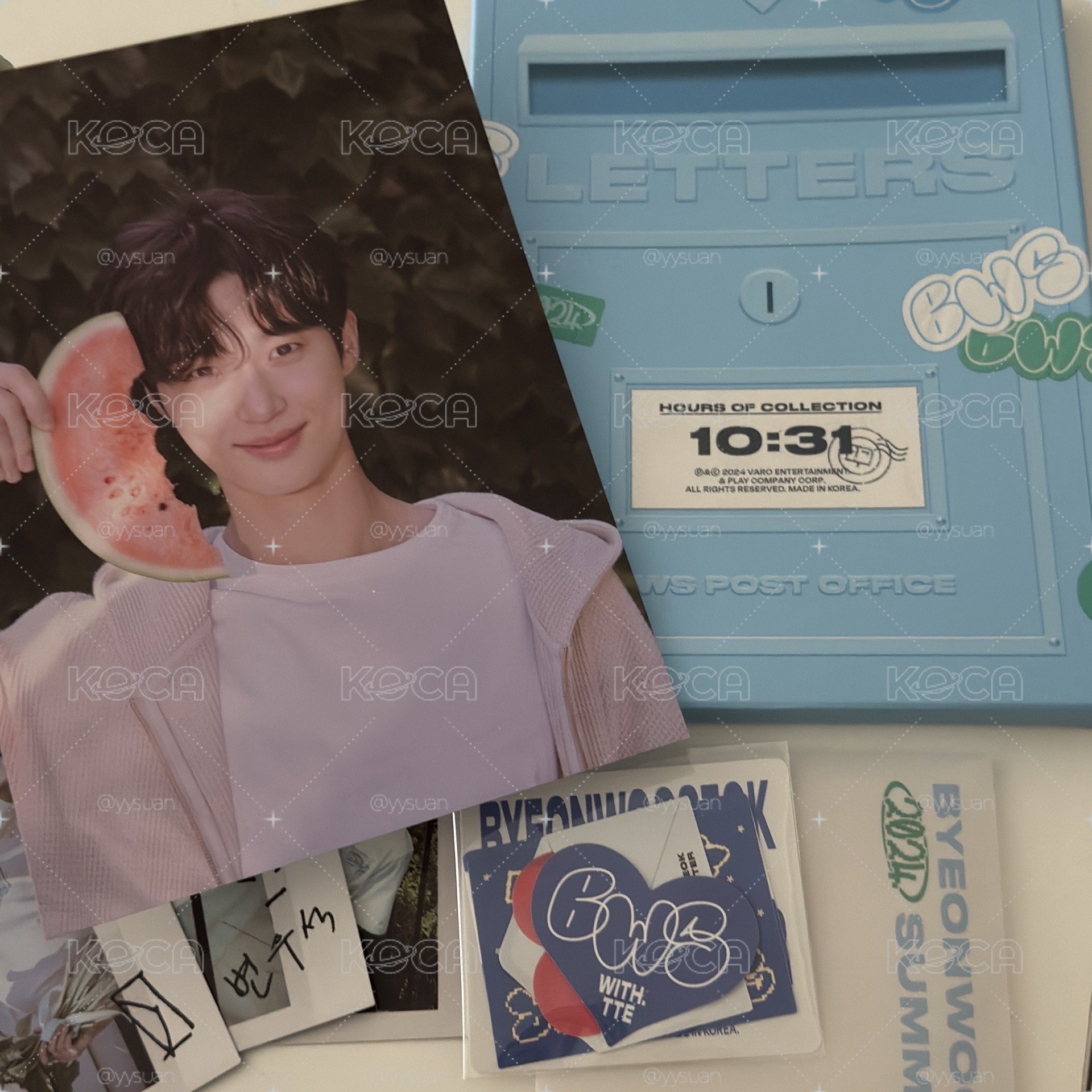 邊佑錫 summer letter post box