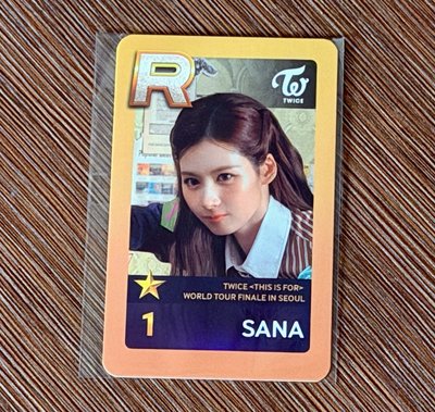TWICE 首爾安口場 遊戲任務卡 Sana
