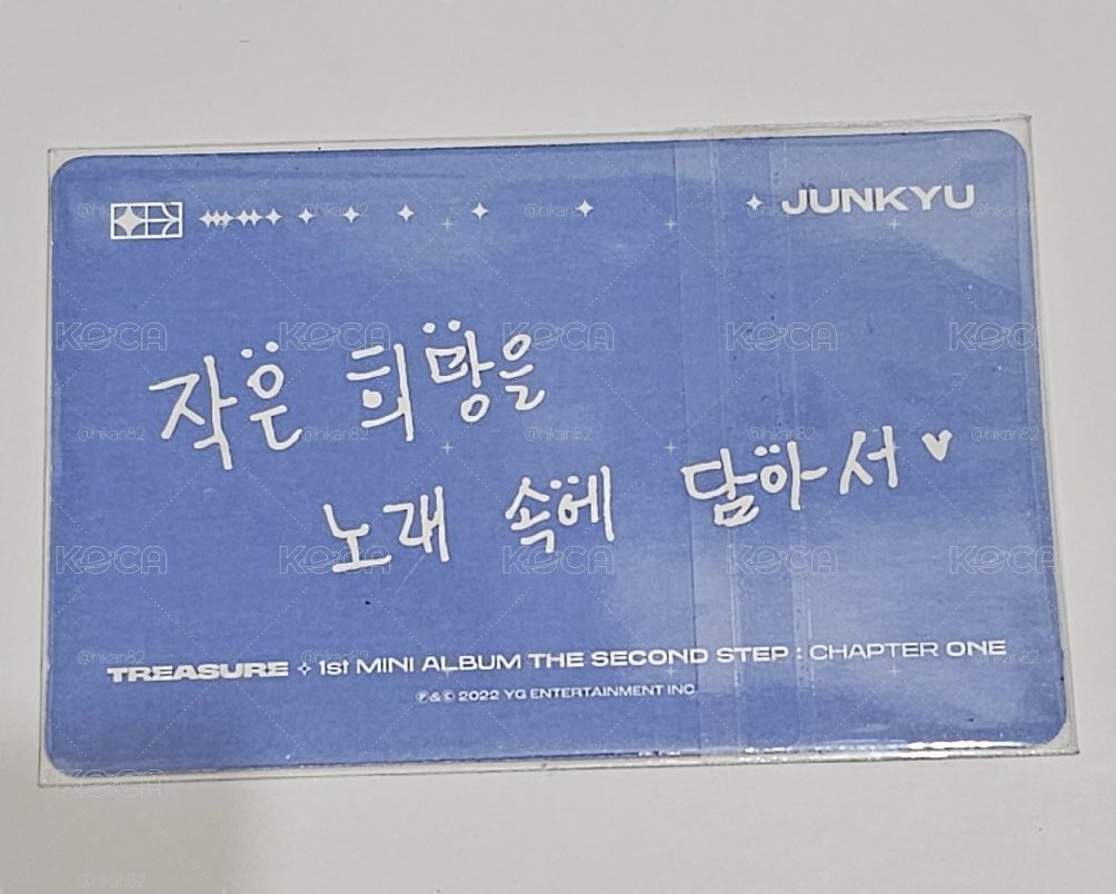 TREASURE THE SECOND STEP: CHAPTER ONE JUNKYU 🐨