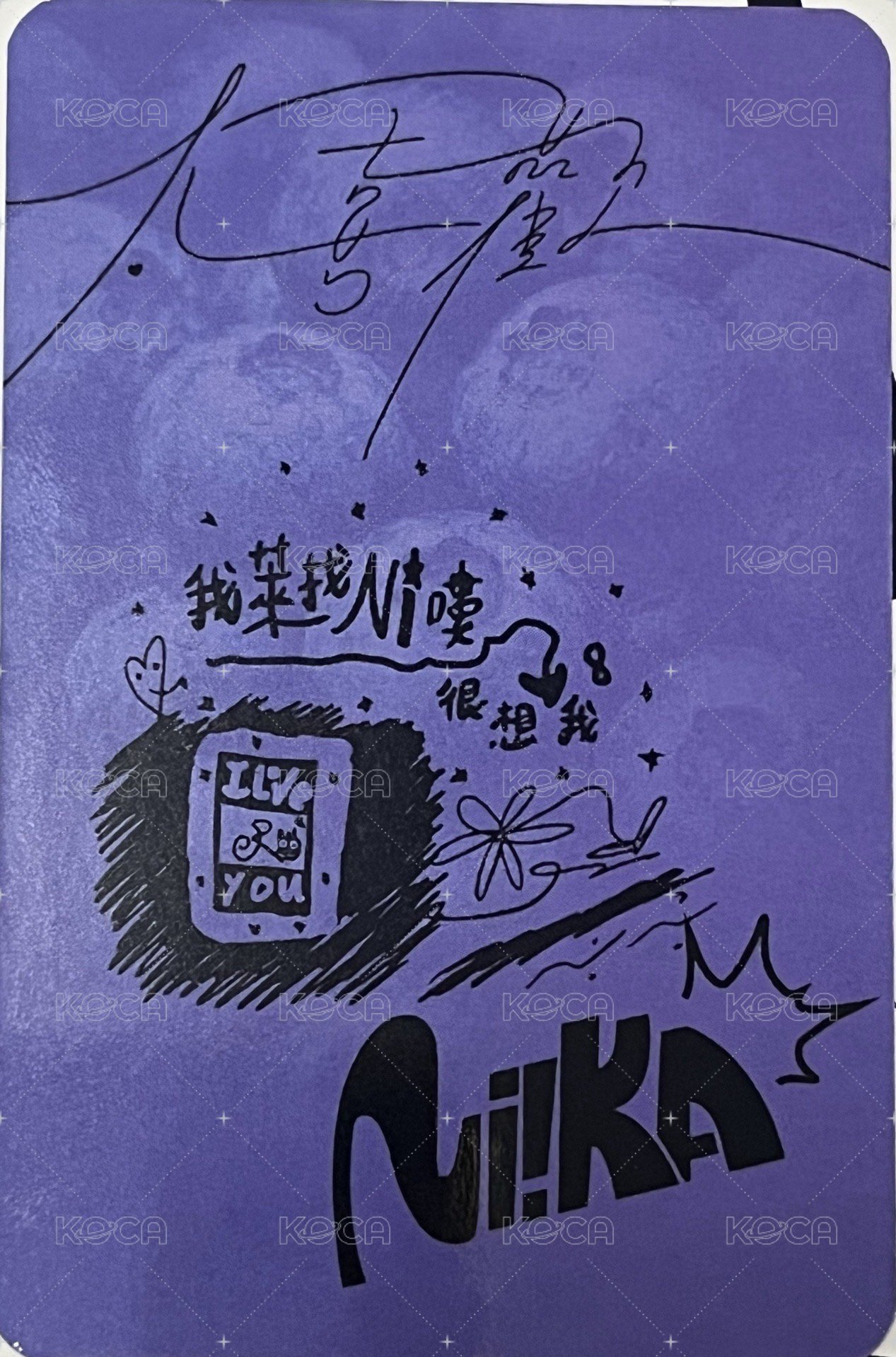 Ni!KA 1st EP Album 【 FRESH MOMENTS 】 專輯卡  背面