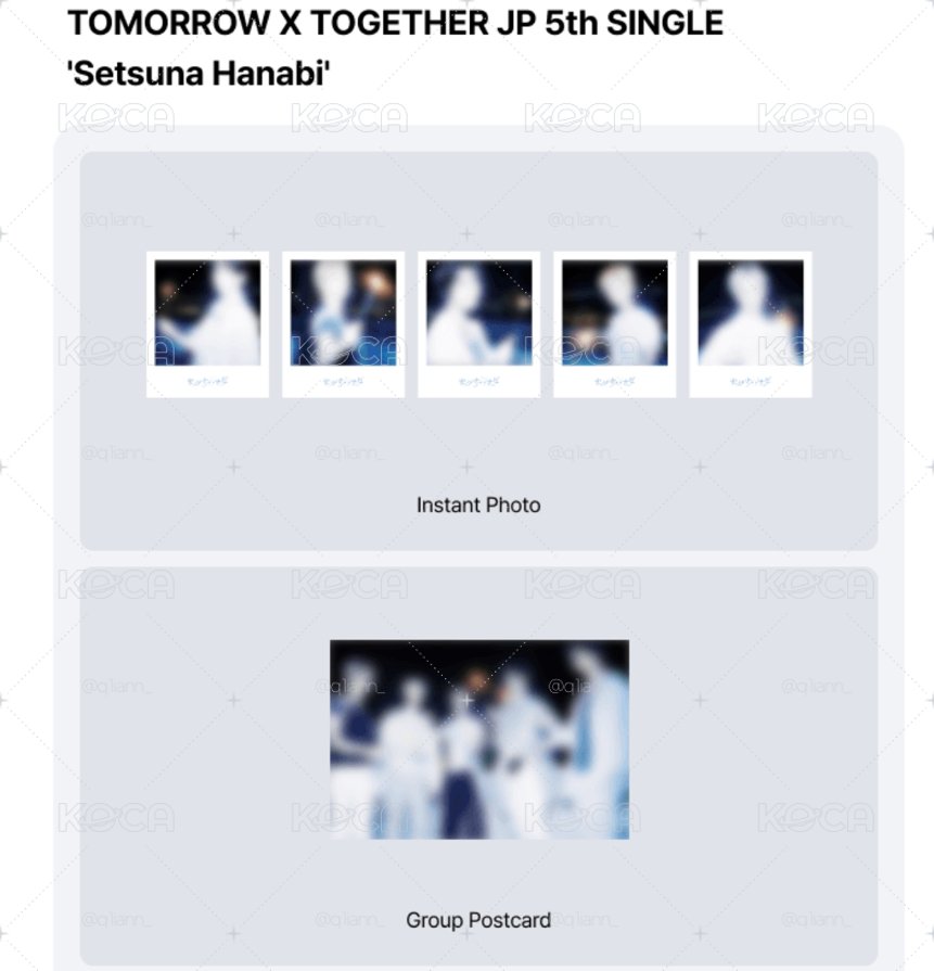 TXT Setsuna Hanabi 5th 日專 韓通早鳥特典組