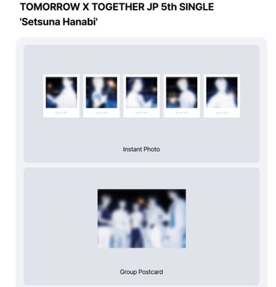 TXT Setsuna Hanabi 5th 日專 韓通早鳥特典組