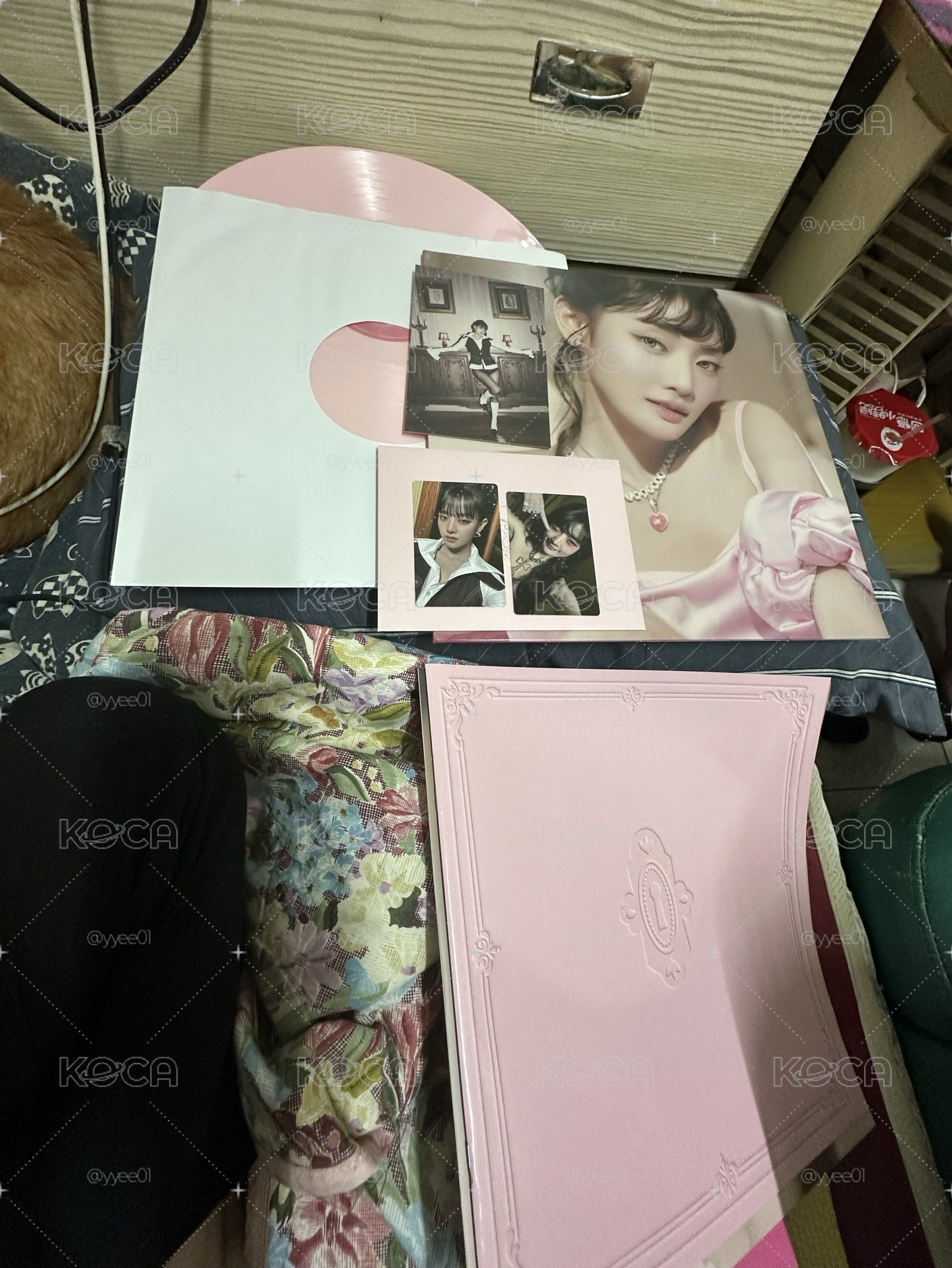 I-DLE Minnie HER 初販LP 黑膠唱片 （透粉色+實粉色）