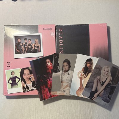 全新未拆 BLACKPINK DEADLINE 黑版+粉版 包含圖上所有特典