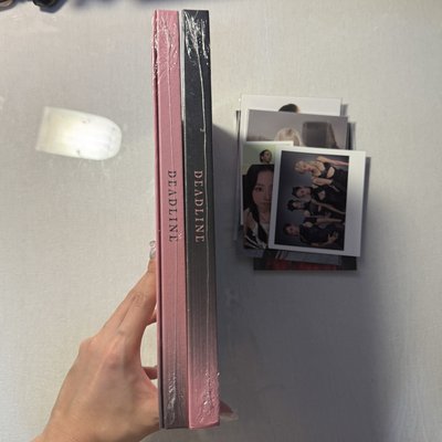 全新未拆 BLACKPINK DEADLINE 黑版+粉版 包含圖上所有特典