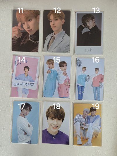 seventeen svt 碩 奎 漢 圓 榮 率 小卡