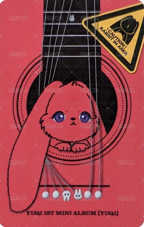 YUQ1 專輯卡 rabbit ver. 背面
