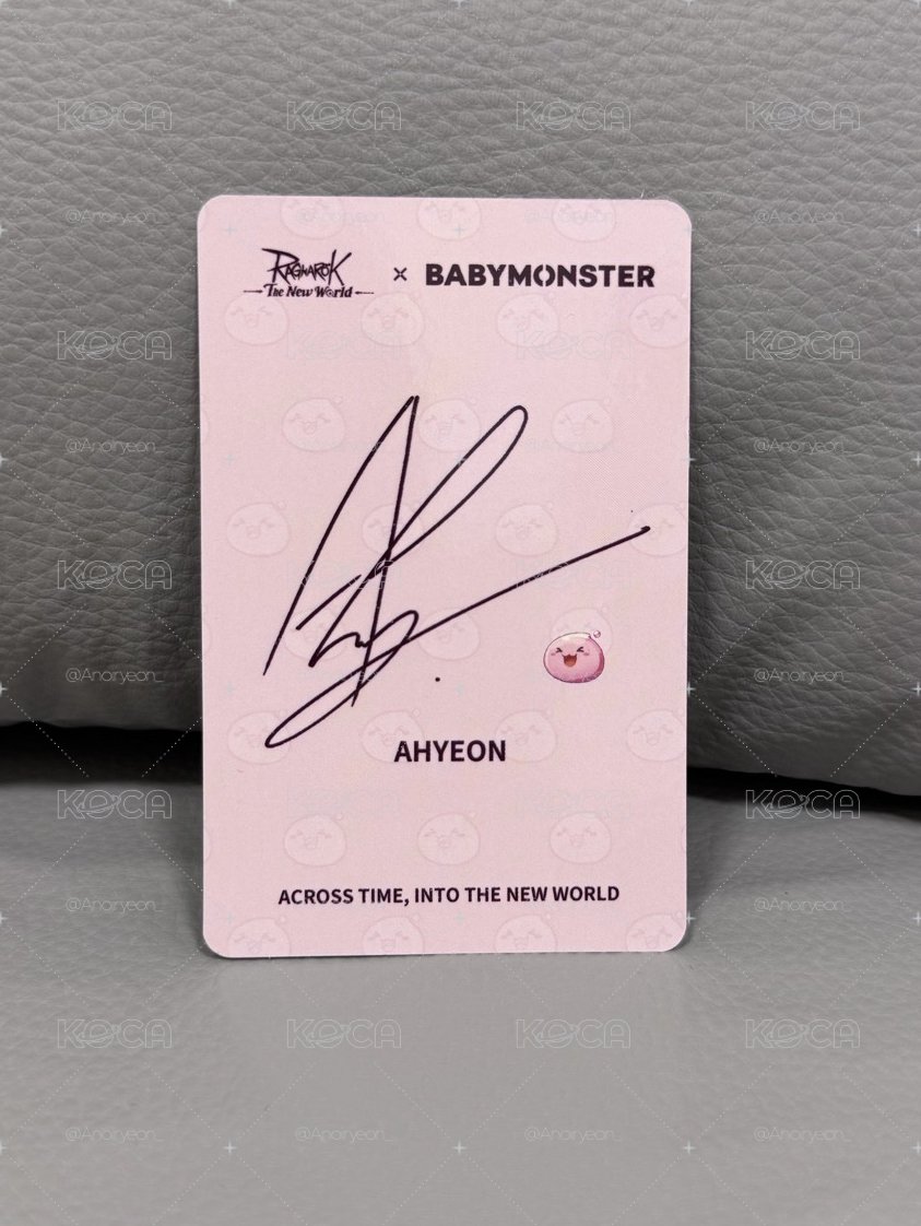 ˚⊹ᡣ𐭩BABYMONSTER 寶怪 AHYEON 
