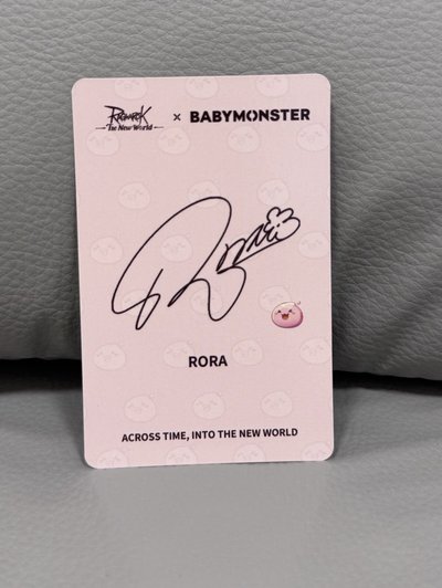 ˚⊹ᡣ𐭩BABYMONSTER 寶怪 RORA 仙境傳說：新世界聯名 遊戲卡 