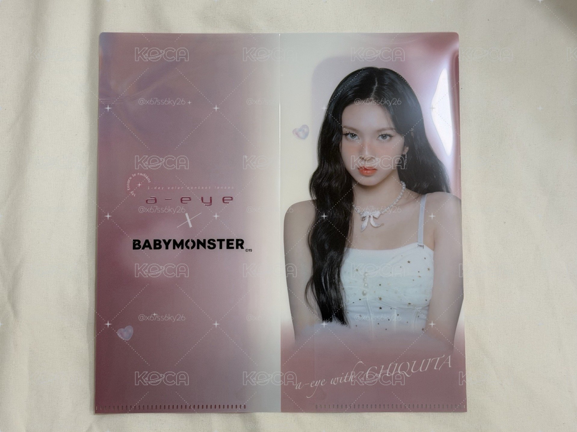 babymonster a-eye 代言票卡夾 小柒
